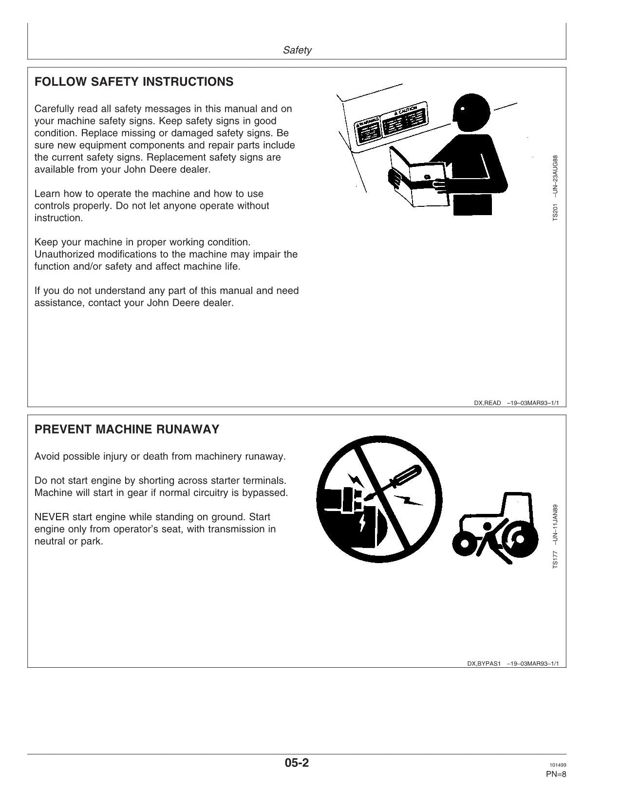 MANUAL DEL OPERADOR DE LA RECOLECTORA DE ALGODÓN JOHN DEERE 9970 N.° 5