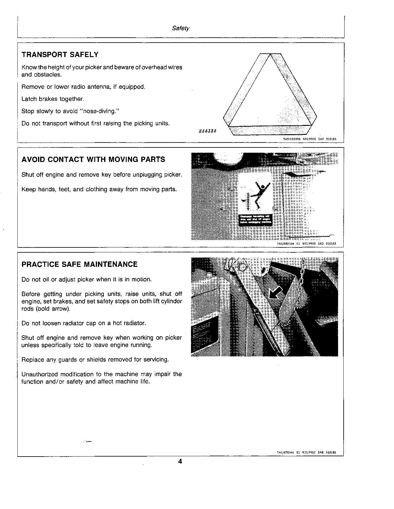 MANUAL DEL OPERADOR DE LA RECOLECTORA DE ALGODÓN JOHN DEERE 9920 N.° 3