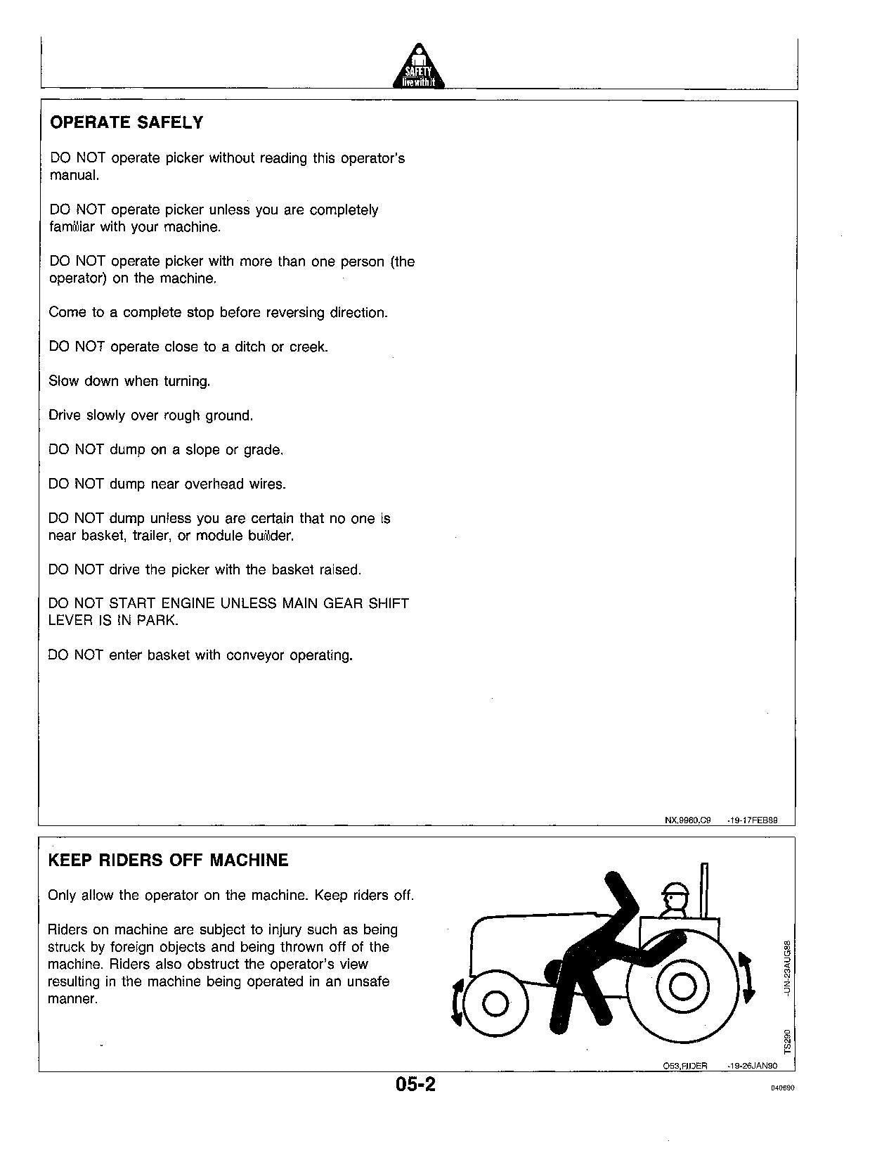 JOHN DEERE 9960 MANUAL DEL OPERADOR DE LA RECOLECTORA DE ALGODÓN N.° 3
