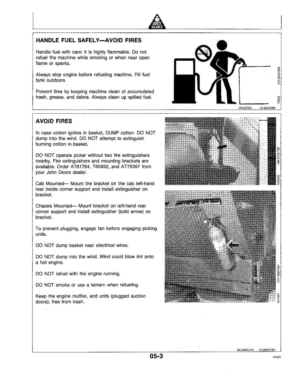 JOHN DEERE 9960 MANUAL DEL OPERADOR DE LA RECOLECTORA DE ALGODÓN N.° 3