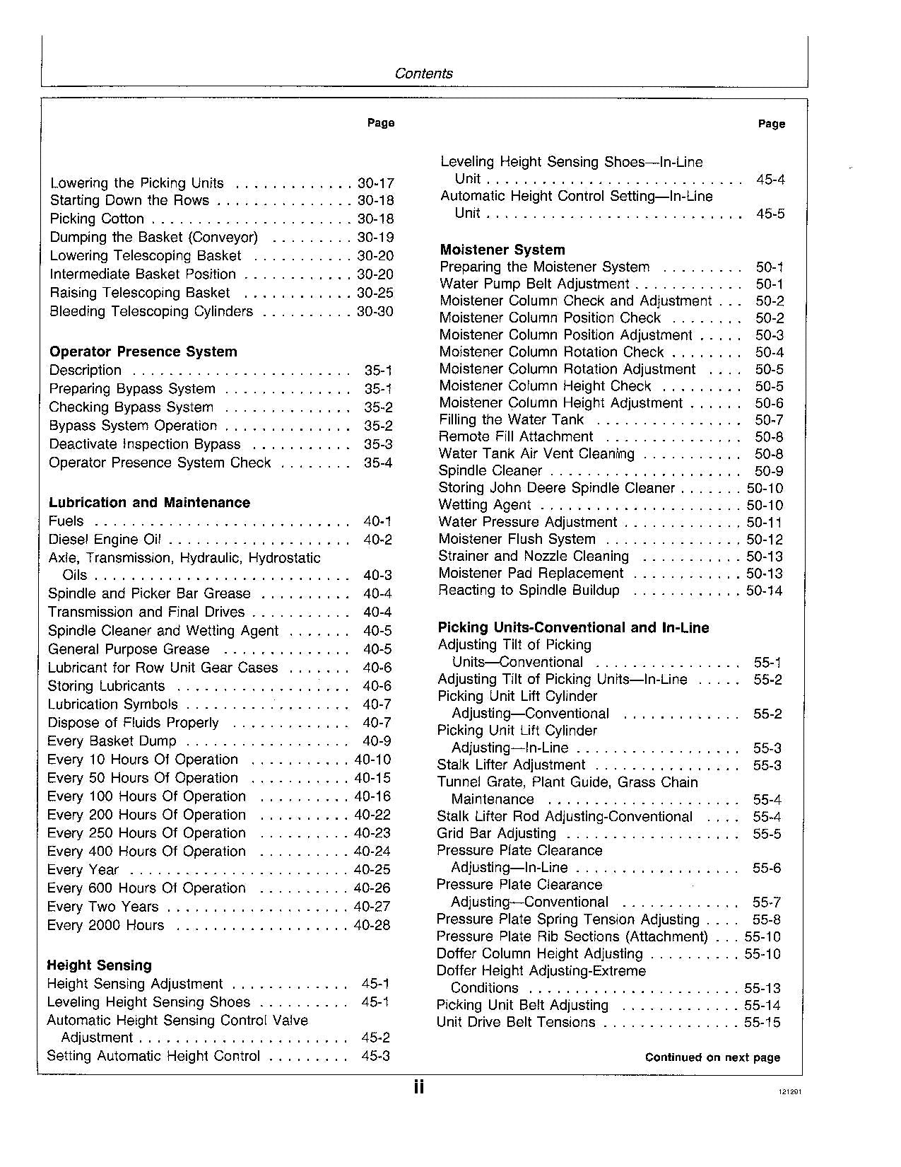 MANUAL DEL OPERADOR DE LA RECOLECTORA DE ALGODÓN JOHN DEERE 9960 N.° 4
