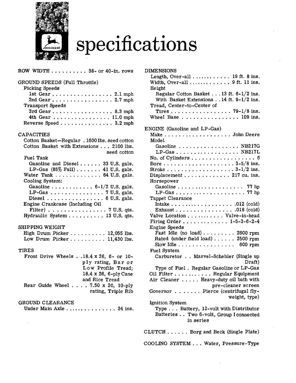 MANUAL DEL OPERADOR DE LA RECOLECTORA DE ALGODÓN JOHN DEERE 99 N.° 6