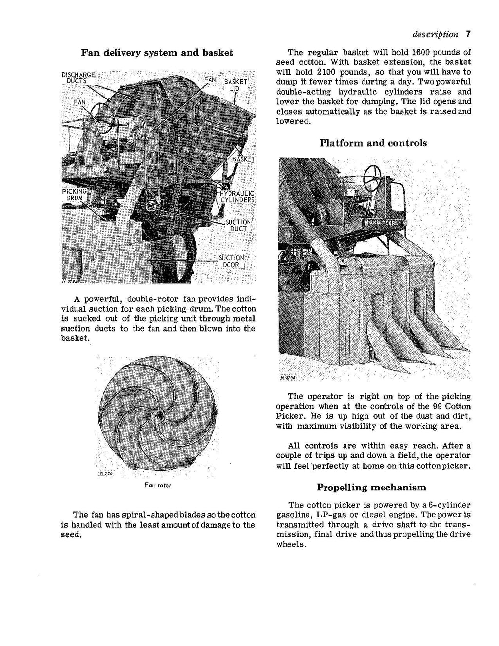 MANUAL DEL OPERADOR DE LA RECOLECTORA DE ALGODÓN JOHN DEERE 99 N.° 6