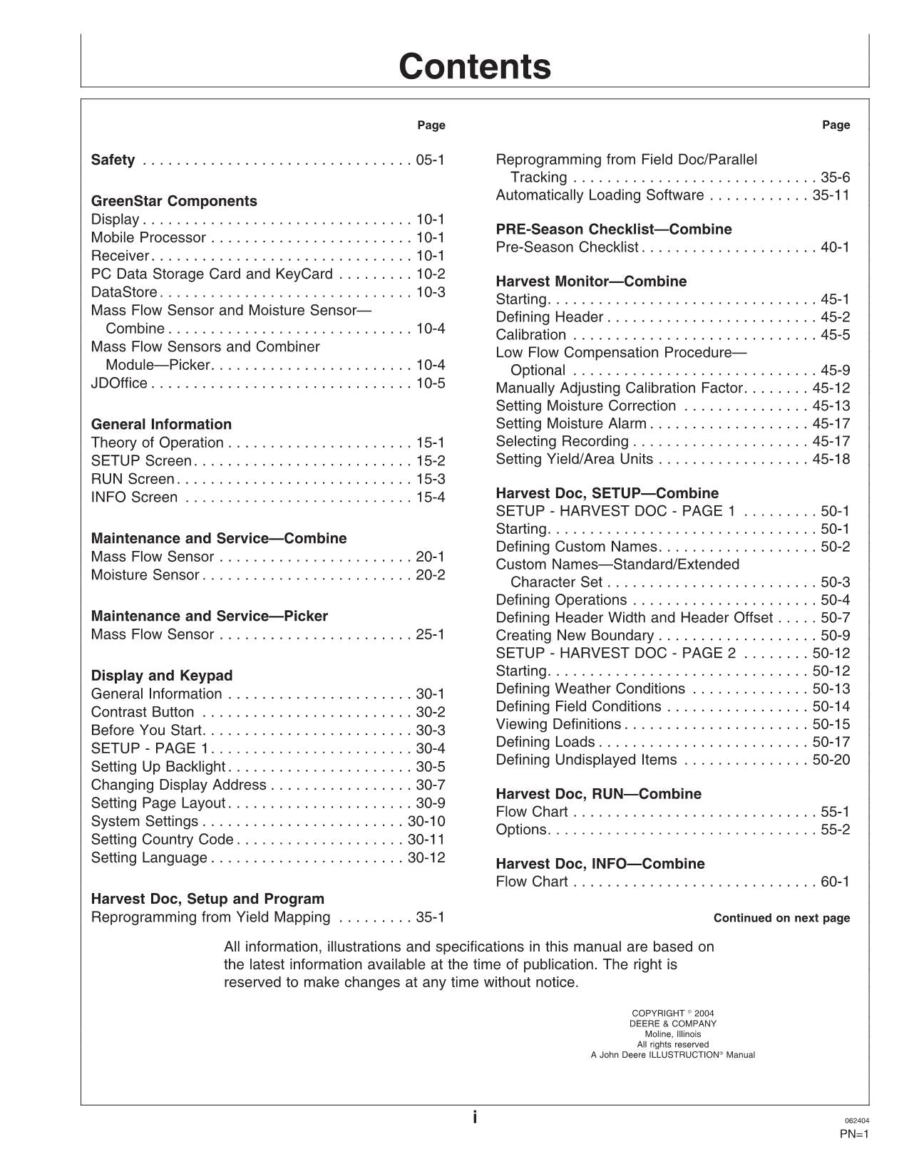 JOHN DEERE 9986 AMS GREENSTAR MANUAL DEL OPERADOR DE LA RECOLECTORA DE ALGODÓN