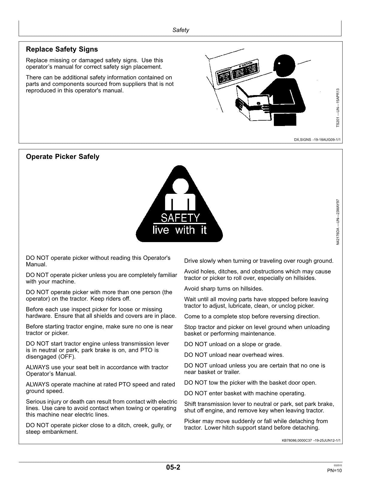 MANUAL DEL OPERADOR DE LA RECOLECTORA DE ALGODÓN JOHN DEERE CP20