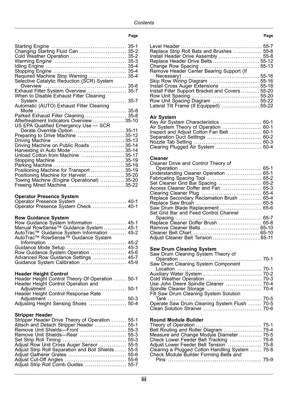 MANUAL DEL OPERADOR DE LA RECOLECTORA DE ALGODÓN JOHN DEERE CS690 N.° 6