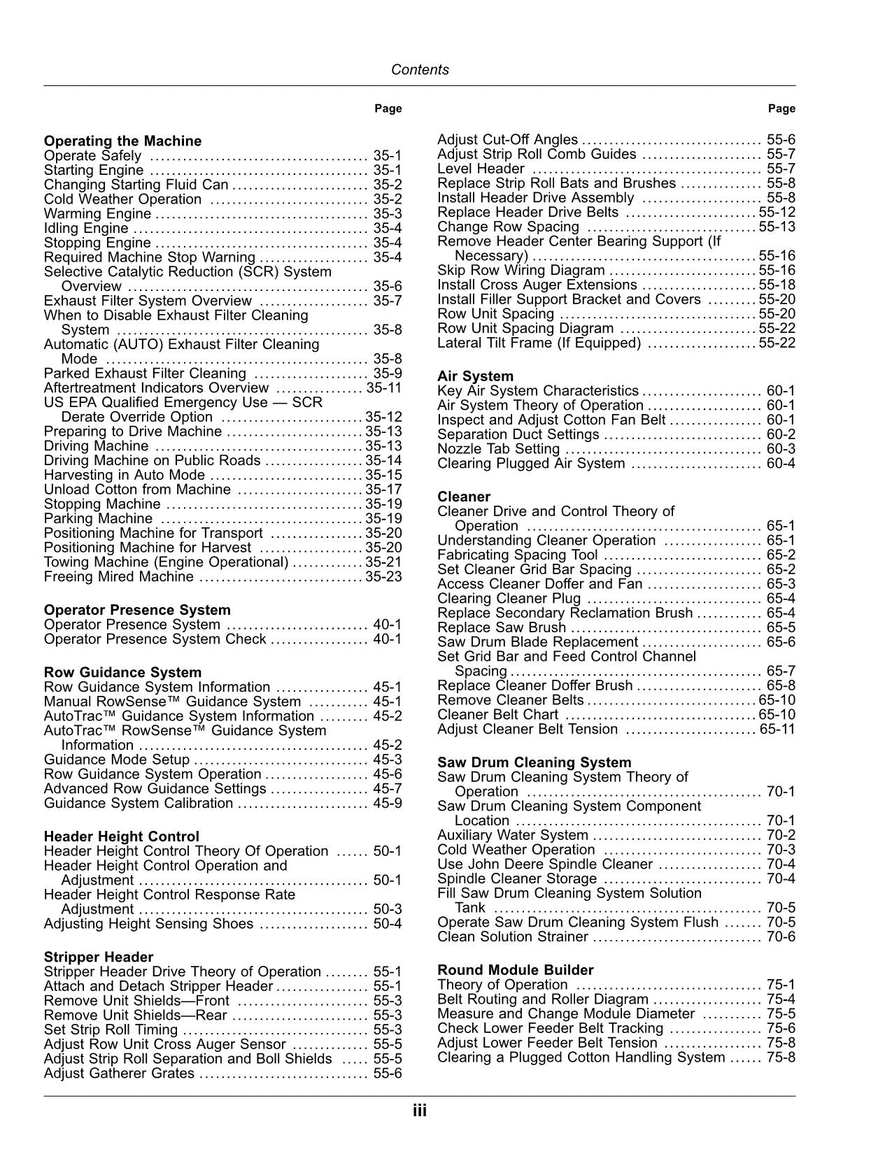 MANUAL DEL OPERADOR DE LA RECOLECTORA DE ALGODÓN JOHN DEERE CS690 N.° 10