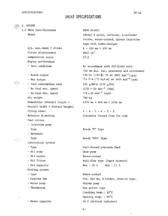 HITACHI UH143 EXCAVATOR SERVICE MANUAL