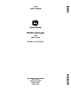 JOHN DEERE L118 TRACTOR PARTS CATALOG MANUAL