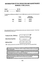 Liebherr R902 Litronic Excavator Operators manual serial 301