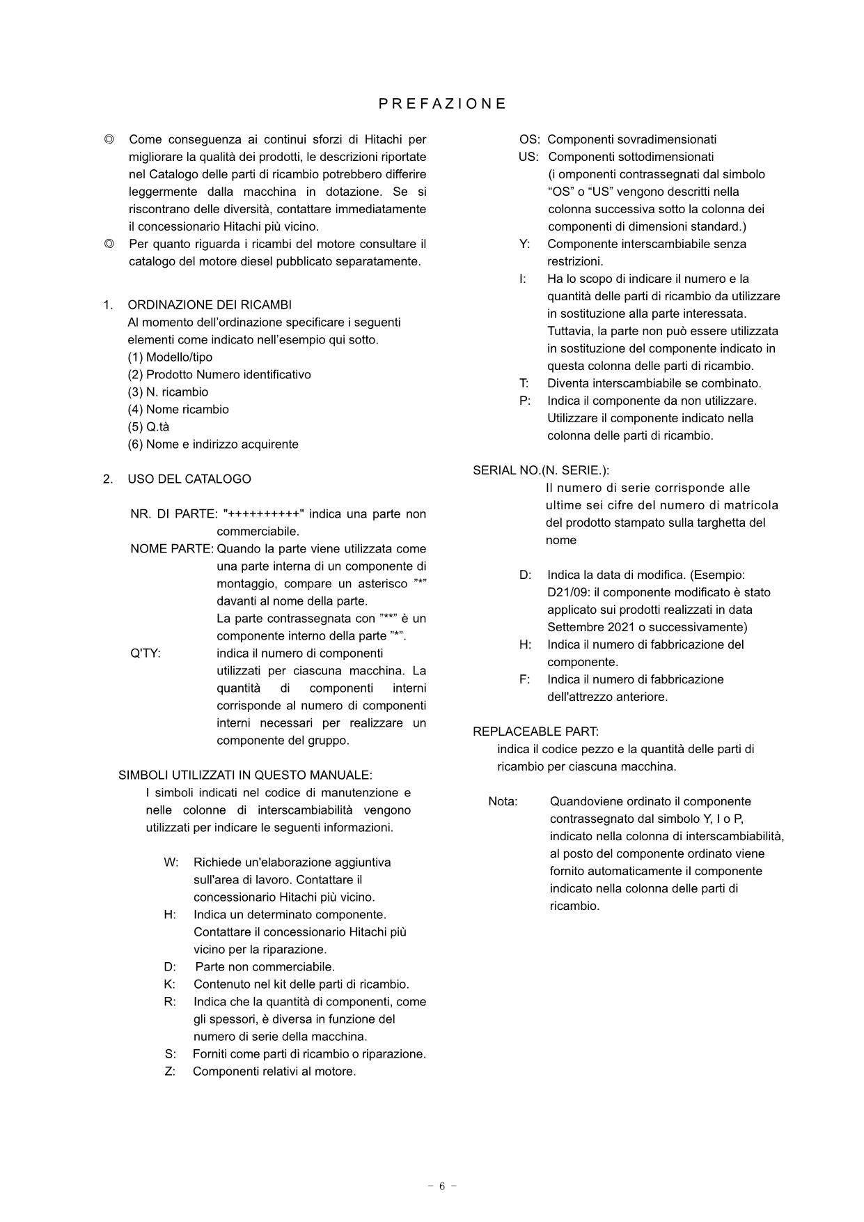 Hitachi ZW80-5B General Export Wheel Loader Parts Catalog Manual SN 020001-up