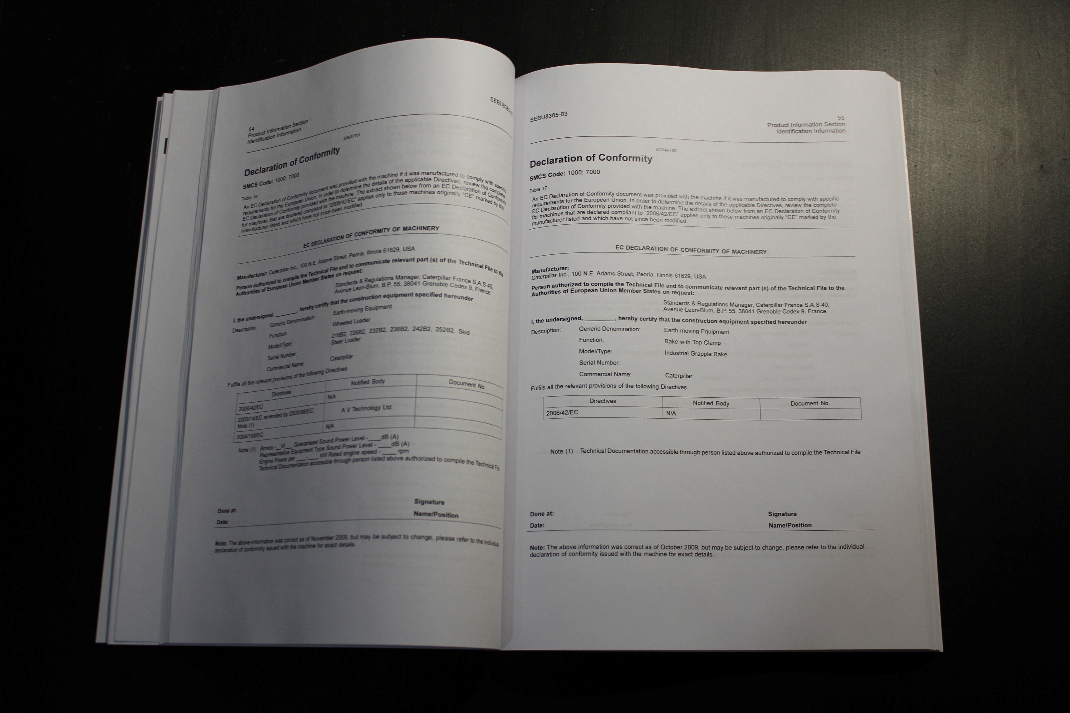 MANUAL DEL OPERADOR DE LA CARGADORA DE DIRECCIÓN DESLIZANTE CATERPILLAR 216B2 226B2 232B2 236B2