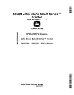 JOHN DEERE X350R TRAKTOR BETRIEBSANLEITUNG #4