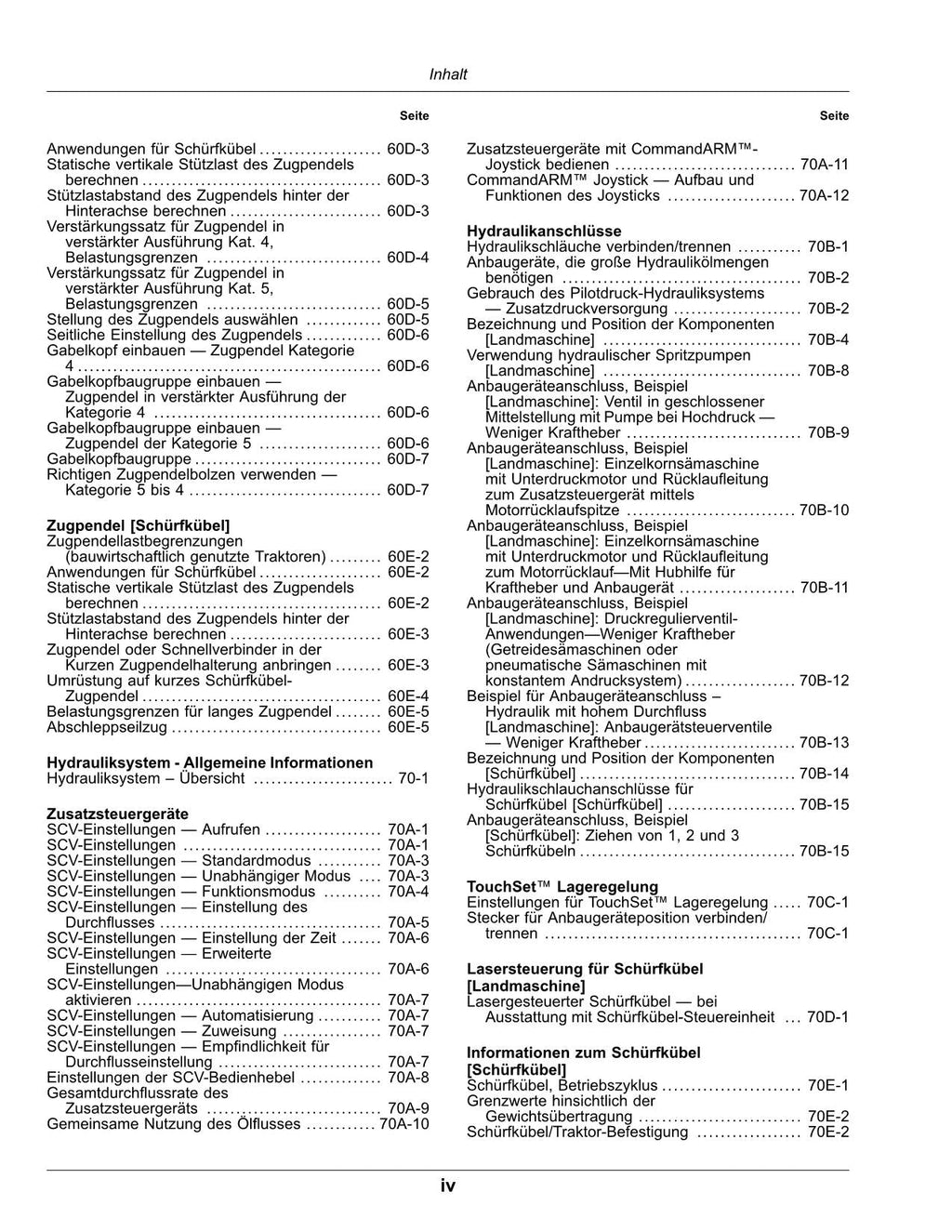 JOHN DEERE 9370R 9420R 9470R 9520R 9570R 9620R TRAKTOR BETRIEBSANLEITUNG 066001-
