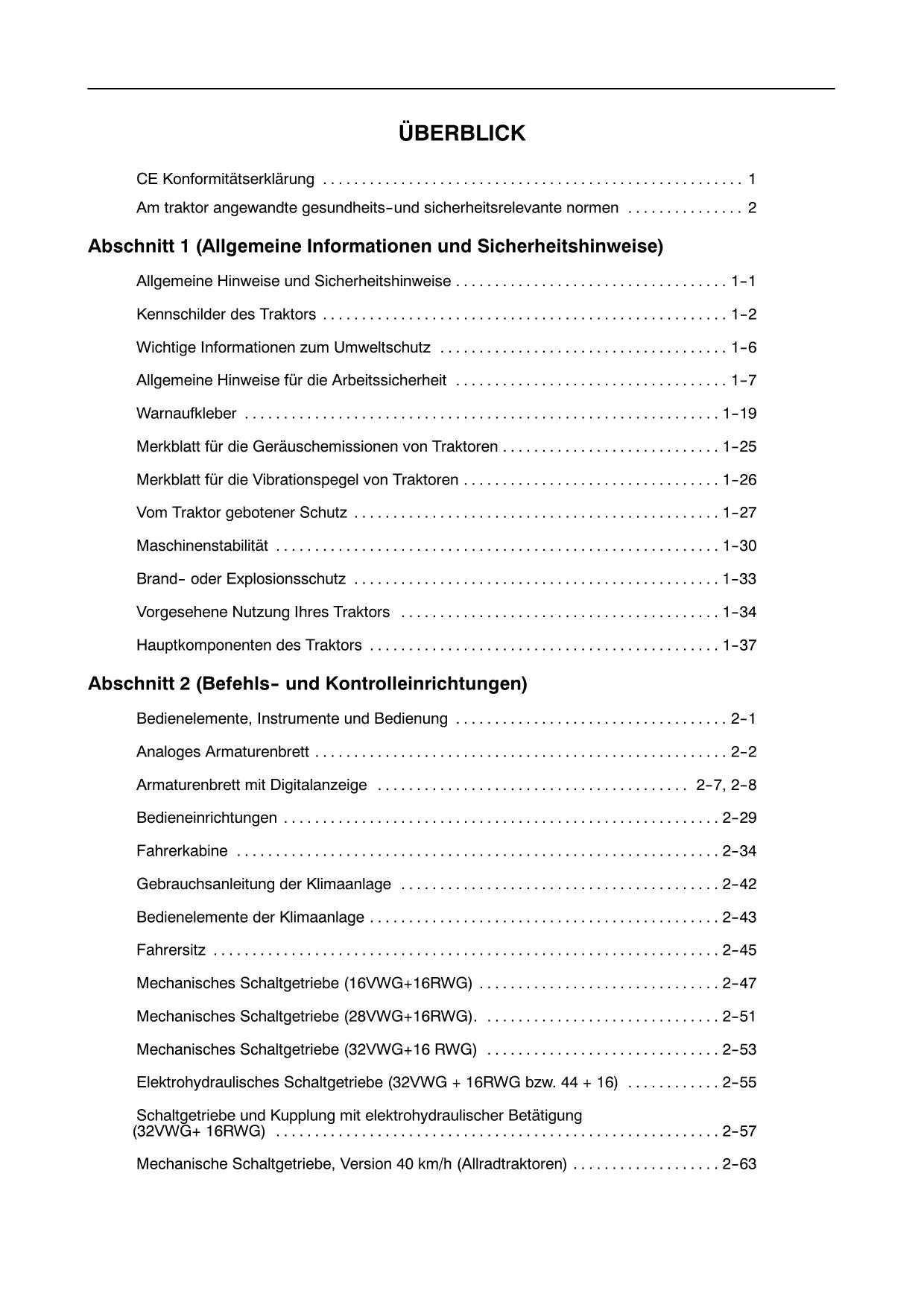 New Holland T4030N T4040N T4050N traktor betriebsanleitung