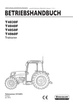New Holland T4030F T4040F T4050F T4060F traktor betriebsanleitung