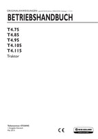 New Holland T4.75 T4.85 T4.95 T4.105 T4.115 traktor betriebsanleitung #1