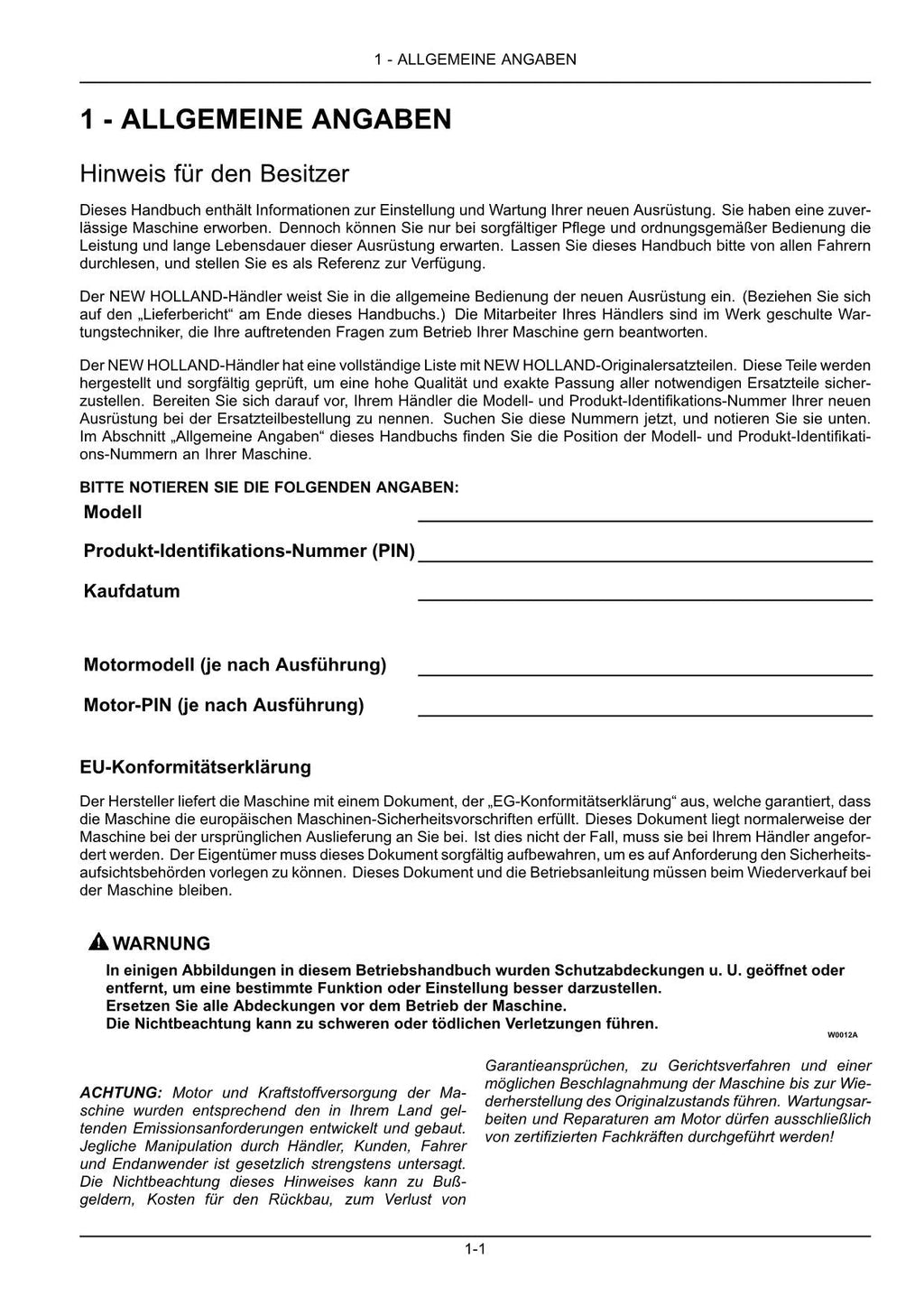 New Holland BOOMER 3040 CVT 3045 CVT 3050 CVT COMPACT traktor WITH CAB betriebsanleitung