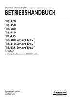 New Holland T8.320 T8.350 T8.380 T8.410 T8.435 TIER 4B traktor betriebsanleitung