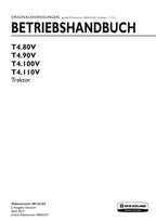 New Holland T4.80V T4.90V T4.100V T4.110V traktor  betriebsanleitung #2