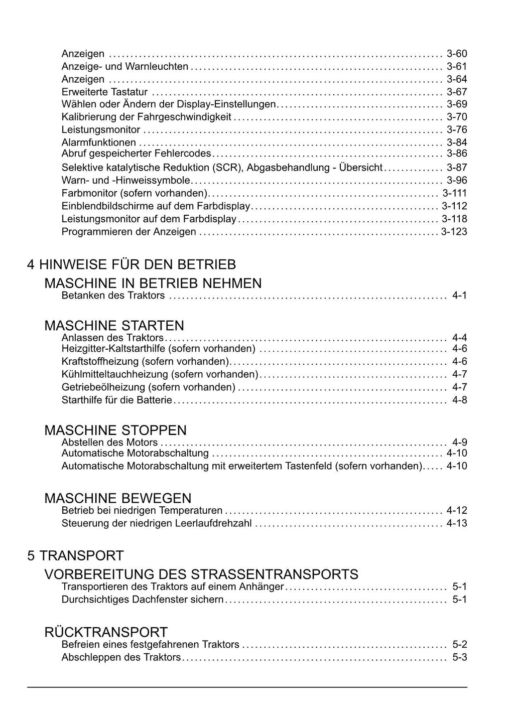 New Holland T7.195S T7.215S T7.230 T7.245 T7.260 traktor betriebsanleitung