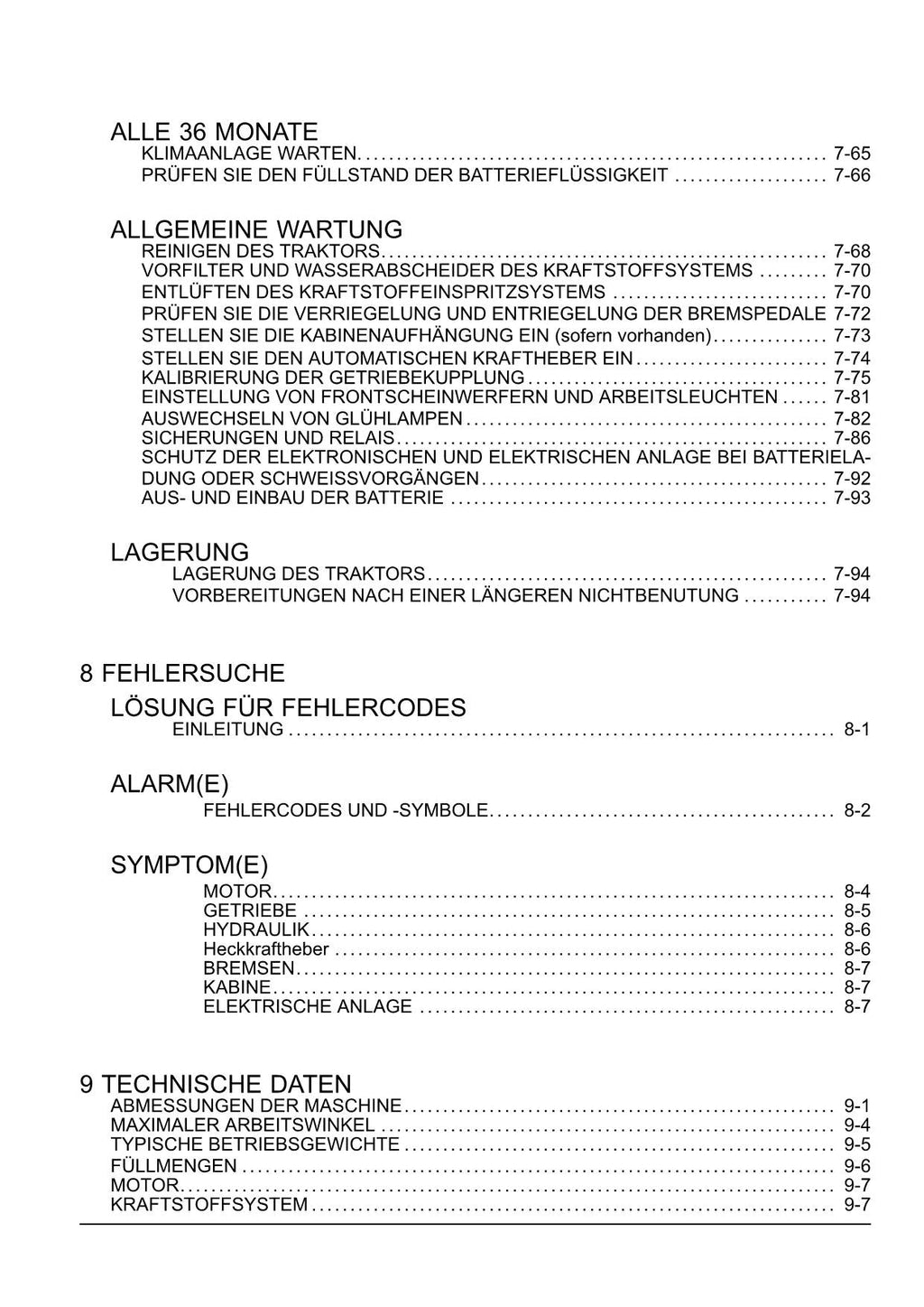 New Holland T7.170 T7.185 T7.200 T7.210 traktor betriebsanleitung SIDEWINDER I