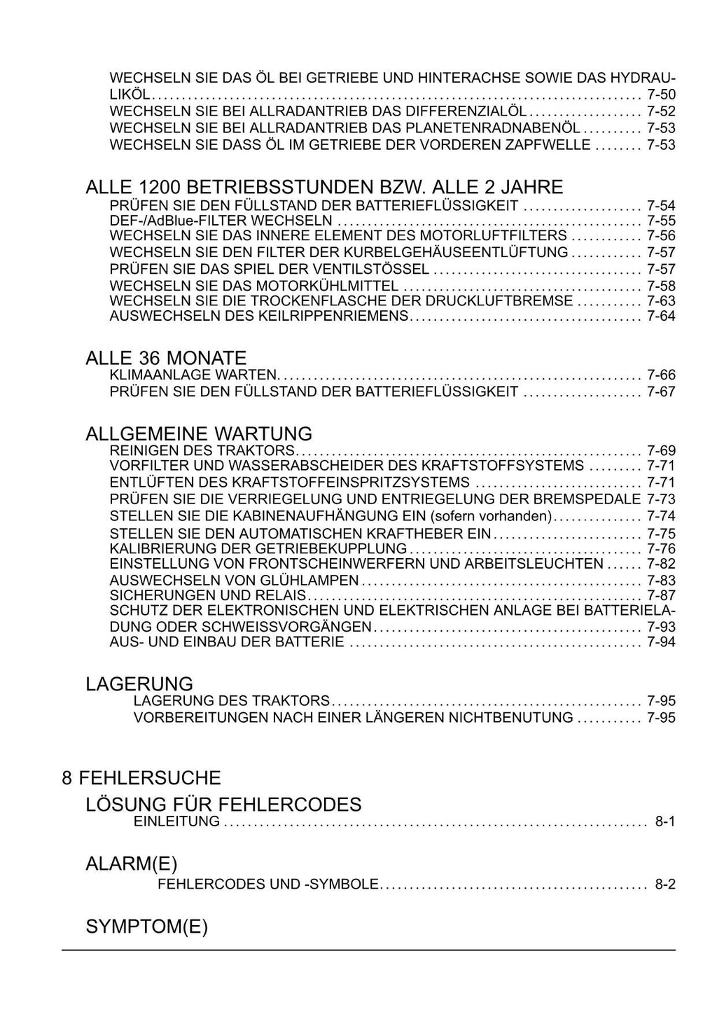 New Holland T7.170 T7.185 T7.200 T7.210 traktor betriebsanleitung 84350801