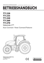New Holland T7.220 T7.235 T7.250 T7.260 T7.270 traktor betriebsanleitung #2