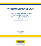 NEW HOLLAND T9.435 T9.480 T9.530 T9.565 T9.600 T9.700 TRAKTOR REPARATURHANDBUCH
