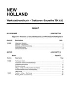 NEW HOLLAND TD3.50 TRAKTOR REPARATURHANDBUCH #1