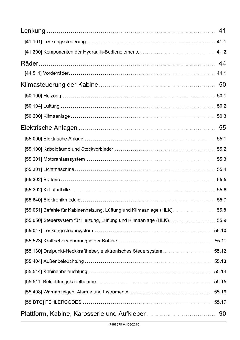 NEW HOLLAND T4.105N T4.105V T4.65V T4.75N TRAKTOR REPARATURHANDBUCH