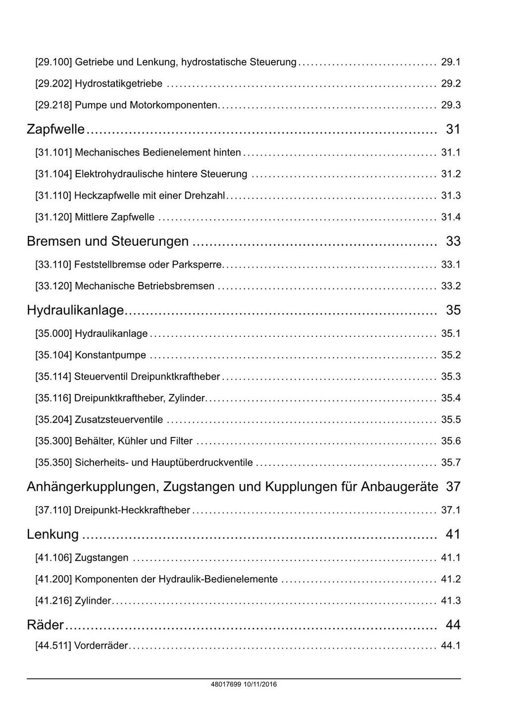 NEW HOLLAND BOOMER 30 35 TRAKTOR REPARATURHANDBUCH