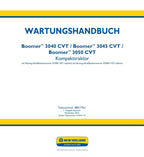 NEW HOLLAND BOOMER 3040 3045 3050 CVT TRAKTOR REPARATURHANDBUCH