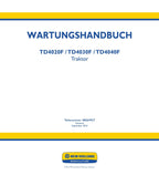 NEW HOLLAND TD4020F TD4030F TD4040F TRAKTOR REPARATURHANDBUCH