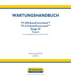 NEW HOLLAND T7.290 T7.315 AUTOCOMMAND TRAKTOR REPARATURHANDBUCH