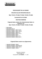 NEW HOLLAND TD5010 TD5020 TD5030 TD5040 TD5050 TRAKTOR REPARATURHANDBUCH