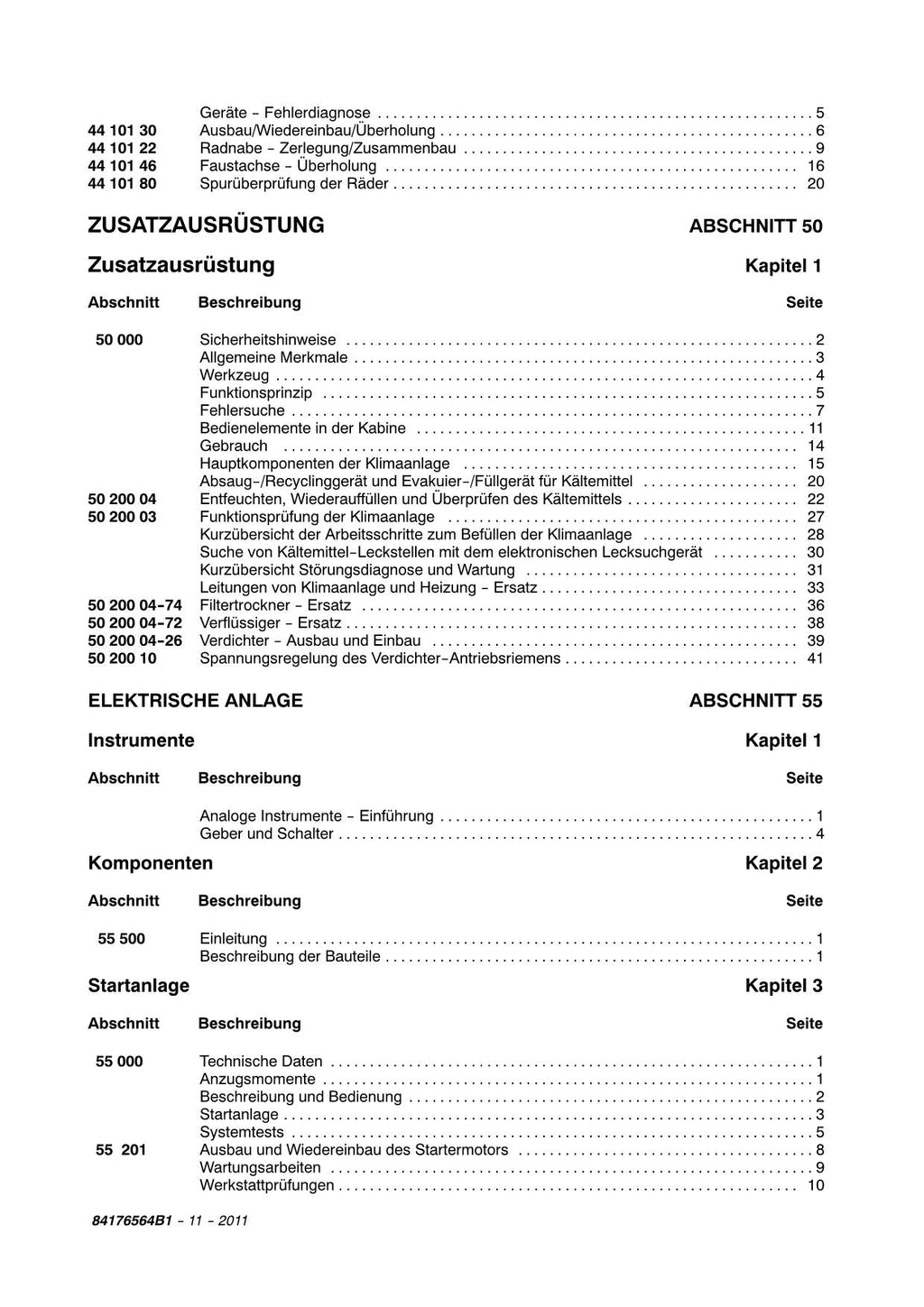 NEW HOLLAND TD5010 TD5020 TD5030 TD5040 TD5050 TRAKTOR REPARATURHANDBUCH