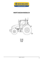 NEW HOLLAND T5.105 T5.115 T5.95 TRAKTOR REPARATURHANDBUCH BUCH