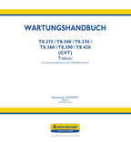 NEW HOLLAND T8.275 T8.300 T8.330 T8.360 T8.390 T8.420 TRAKTOR REPARATURHANDBUCH