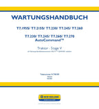 NEW HOLLAND T7.245 T7.260 T7.270 TRAKTOR REPARATURHANDBUCH