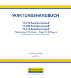 NEW HOLLAND T7.275 T7.290 T7.315 TRAKTOR REPARATURHANDBUCH