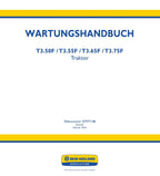 NEW HOLLAND T3.50F T3.55F T3.65F T3.75F TRAKTOR REPARATURHANDBUCH
