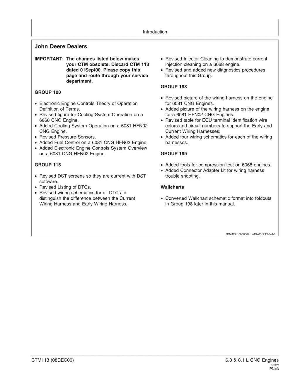 John Deere 6081 6.8 8.1 L Compressed Engine Operation Diagnostics Service manual