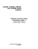 John Deere 3TNV86 4TNV86 3TNV88 4TNV88 Motor MANUAL DE REPARACIÓN Y SERVICIO CTM120419