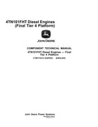 John Deere Yanmar 4TN101FHT Engine Final Tier 4 Platform REPAIR SERVICE MANUAL