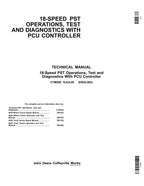 MANUAL DE DIAGNÓSTICO DE PRUEBA DE OPERACIONES DE TRANSMISIÓN JOHN DEERE 9220 9320 9420 9520