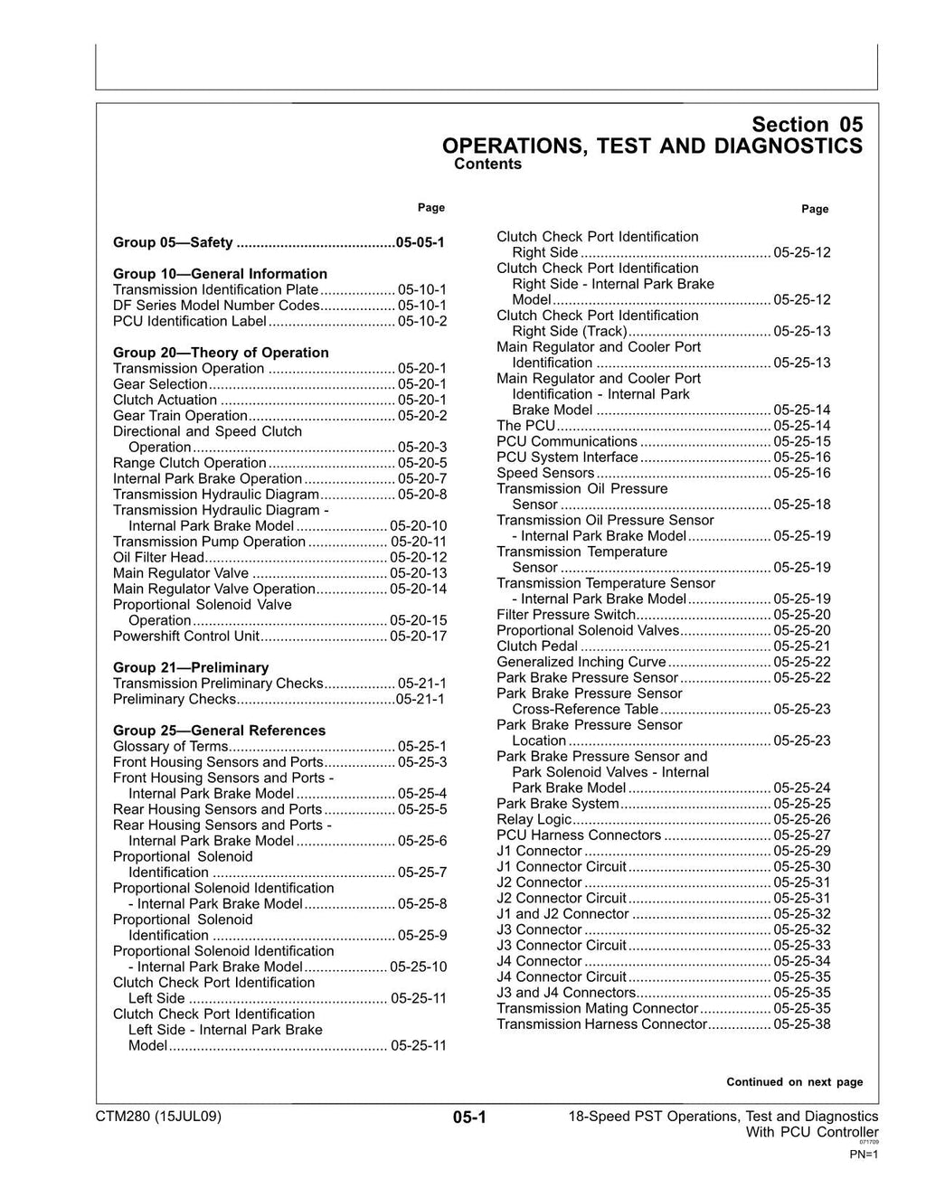 MANUAL DE DIAGNÓSTICO DE PRUEBA DE OPERACIONES DE TRANSMISIÓN JOHN DEERE 9220 9320 9420 9520