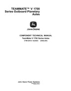MANUAL DE SERVICIO DEL EJE PLANETARIO FUERA DE BORDA JOHN DEERE TEAMMATE TM V SERIE 1700