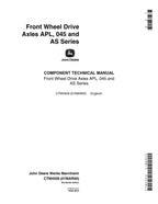 JOHN DEERE 6400L 6506 6600 6900 6510 661 6810 6910 MANUAL DE SERVICIO DEL EJE MOTRIZ