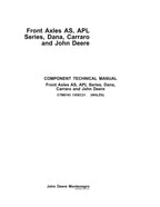 JOHN DEERE 6135M 6115J 5078E 7195J 5070E 7200J EJE DELANTERO AS MANUAL DE SERVICIO APL
